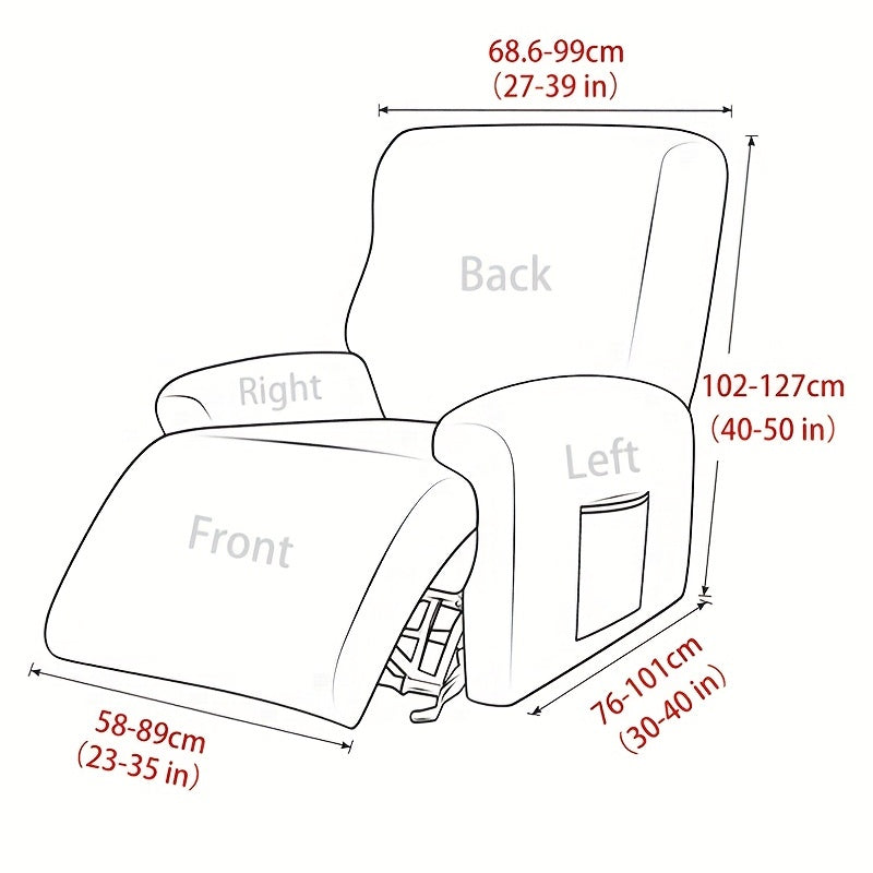 Chippendale Single Recliner Sofa Cover