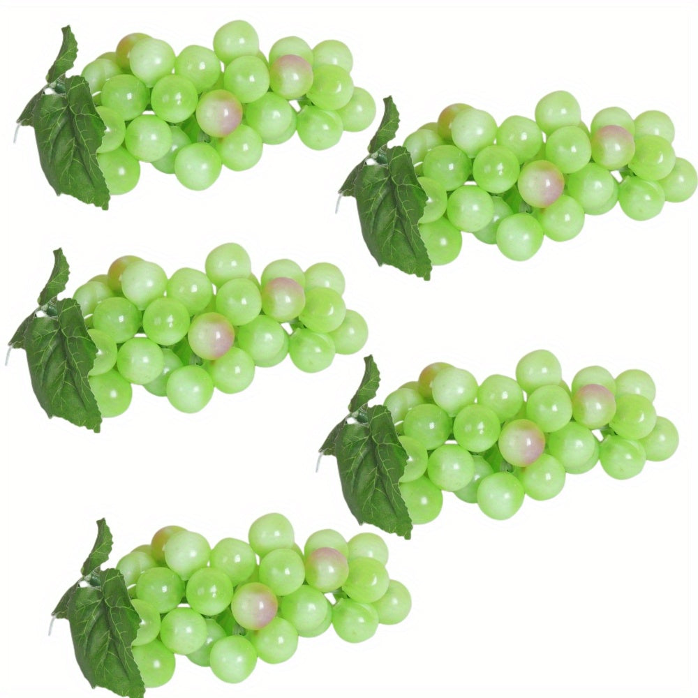 A string of artificial grapes with 36 large beads per string can be hung up for Halloween and Thanksgiving parties, as well as for weddings, kitchen displays, and Christmas gifts.