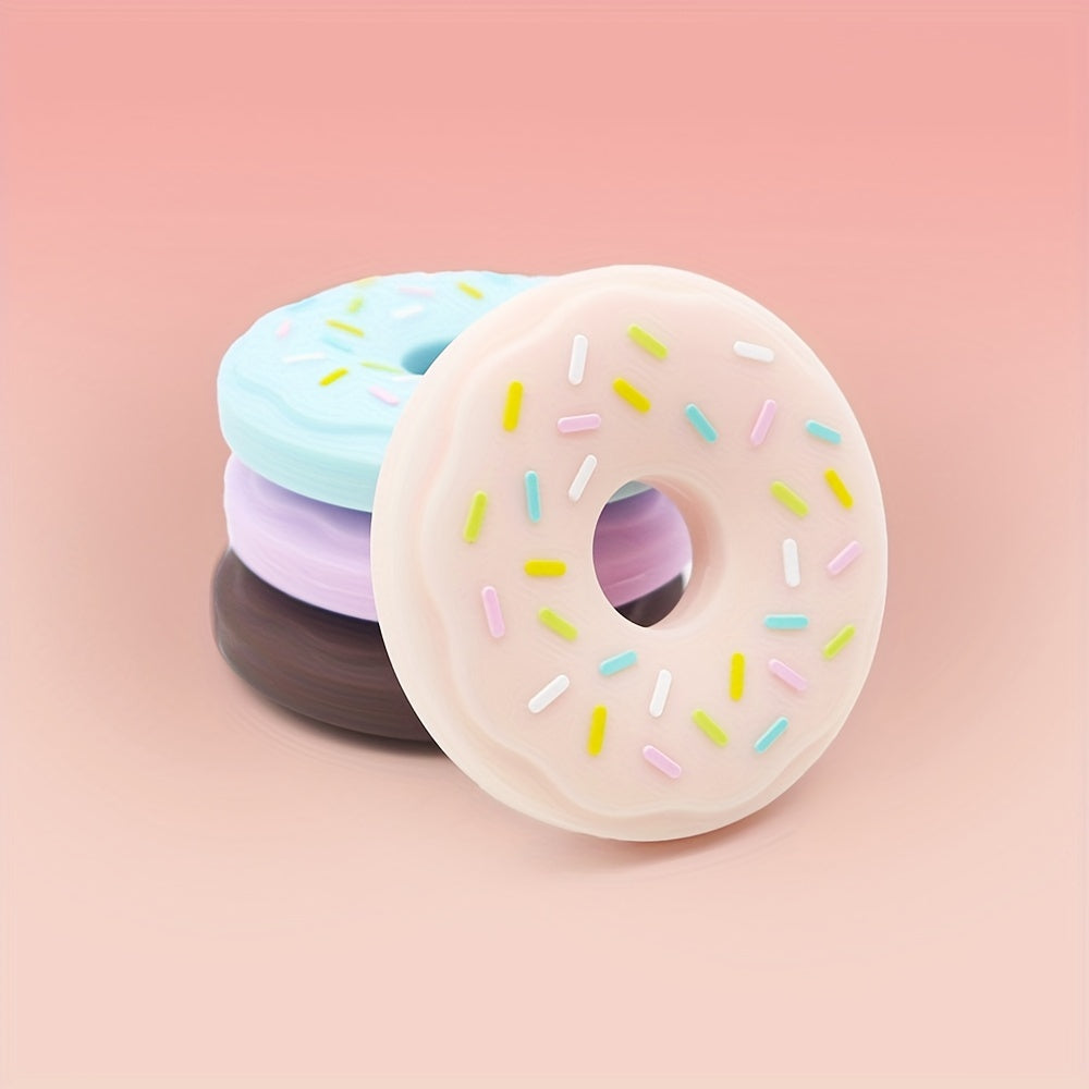 Baby Donut Teether made of Gentle Silicone: Dishwasher-Safe and Suitable for Ages 0-3 years