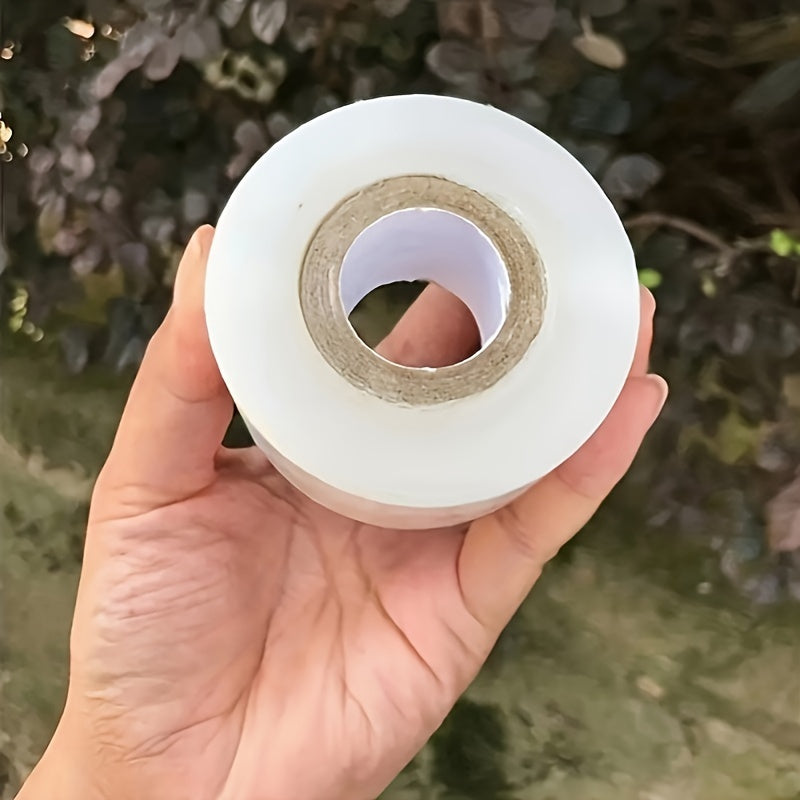 Durable fruit tree grafting tape, 215.0m roll - Stretchable self-adhesive film for plant protection.