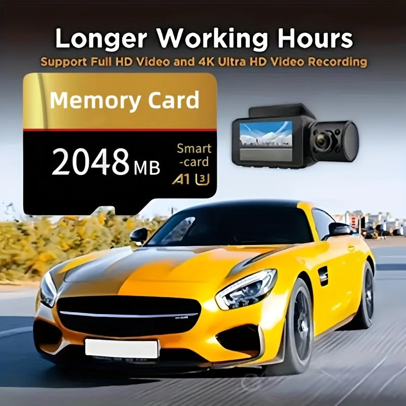 Versatile TF/SD Flash Card with Secure File Storage, suitable for Tablets, Cameras, Phones & More, with Connector. Sizes range from 256MB to 2GB for High-Speed performance.