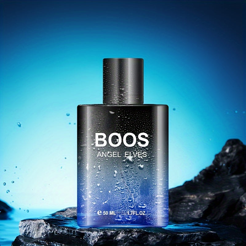 BOOS Angel Elves Eau de Toilette: 1.7 fl oz Woody Scent with Pink Pepper, Nutmeg, Cedar & Mint. Alcohol-based and Formaldehyde-free, ideal gift for Holidays & Birthdays.