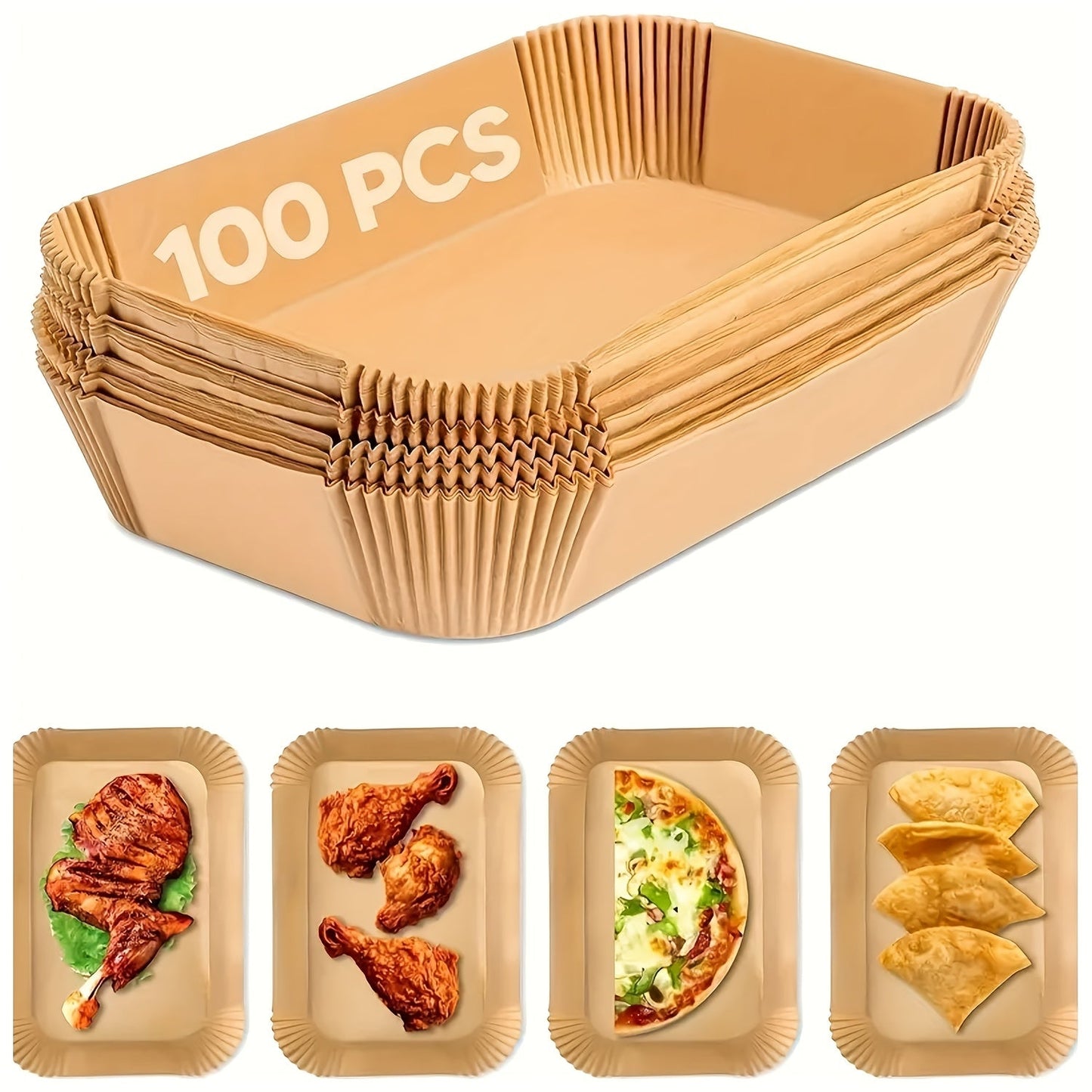 Disposable air fryer basket liners, paper frying pans, disposable baking crates, oven mats, baking equipment, pastry instruments, kitchen gadgets, kitchen utensils.