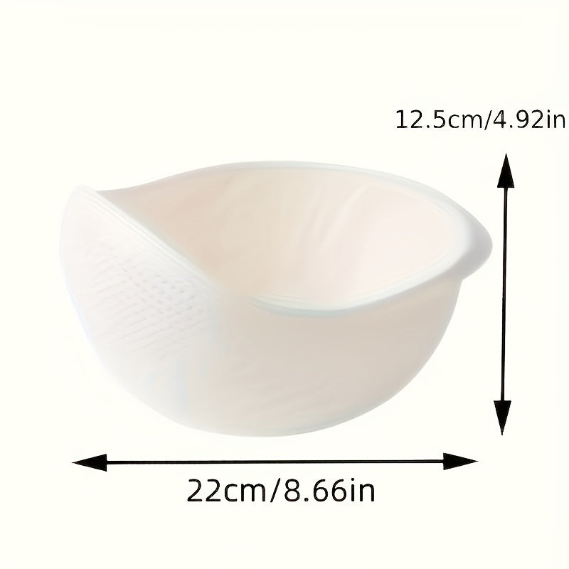 Versatile Plastic Rice Washing Bowl with Integrated Drainer, Food-Grade, Convenient Drainage System for Health-Conscious Meal Preparation and Improved Kitchen Productivity