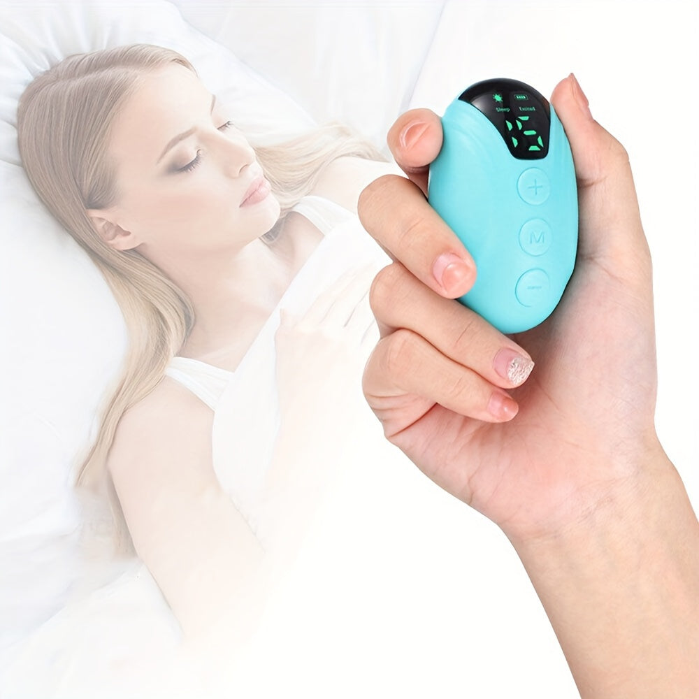 Handheld Sleep Aid Device with USB Rechargeable Lithium Polymer Battery - Portable Sound Machine for Relaxation and Stress Relief. Non-Wireless Sleep Assist Tool for Adults 14+. Perfect Valentine's or Christmas Gift.