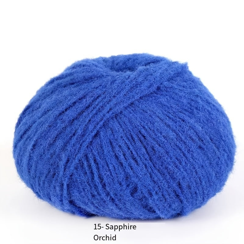 Soft velvet yarn roll made of skin-friendly nylon fiber, 40g mixed color, perfect for DIY hand-knitted plush items like dolls, scarves, blankets, hats, and small accessories.