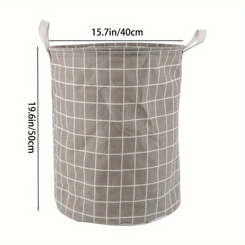 Round Dirty Clothes Basket - Portable Laundry Hamper with Storage Bucket for 1pc of dirty clothes