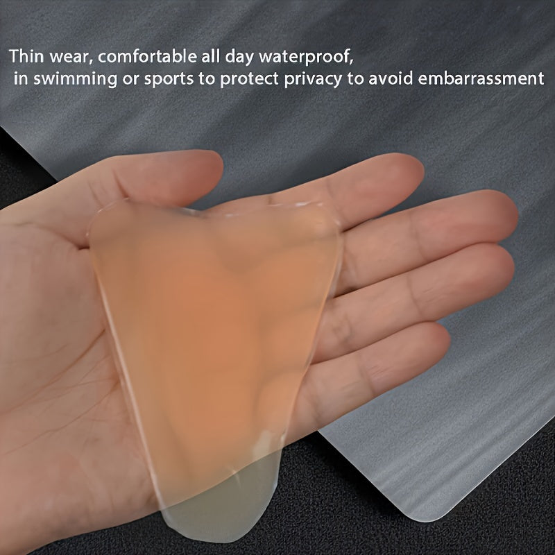 Invisible silicone pad for yoga pants and close-fit clothing, hand washable and breathable, solid color, non-textile weave, for adult women's underwear.