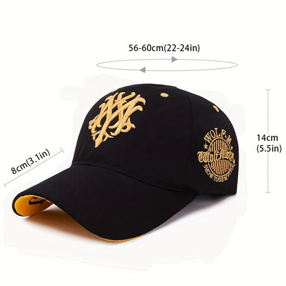 Fashion embroidered sunshade sunscreen baseball cap for men and women - Stay cool and stylish.