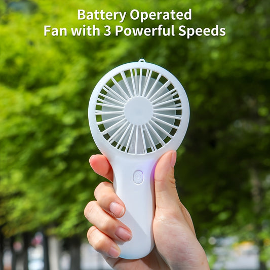 USB Rechargeable Handheld Fan with Pocket Cooling Function, Ideal for Students, Office, Travel and Outdoor Use, Features Phone Holder