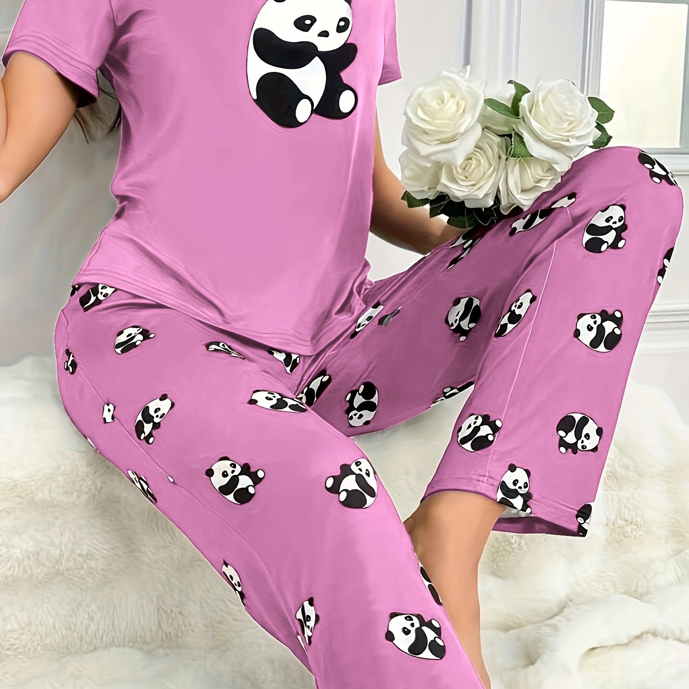 Panda print outfit