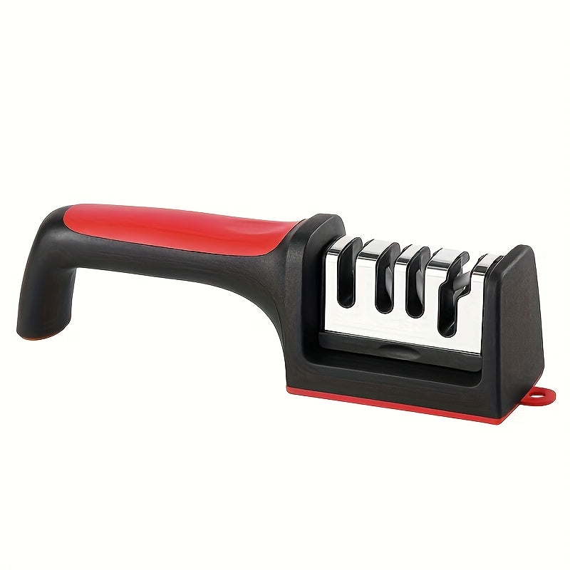 Introducing the Quick Recovery Blade Professional Knife Sharpener - a versatile home sharpening tool designed with safety in mind. This 4-level sharpener features diamond and ceramic rods, providing a four-stage sharpening process. A must-have tool for