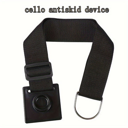 Nylon anti-slip device with black webbing strap for secure positioning of cello and violin, ideal for musicians.