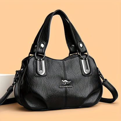 New fashionable middle-aged women's bag, versatile single shoulder crossbody small handbag.