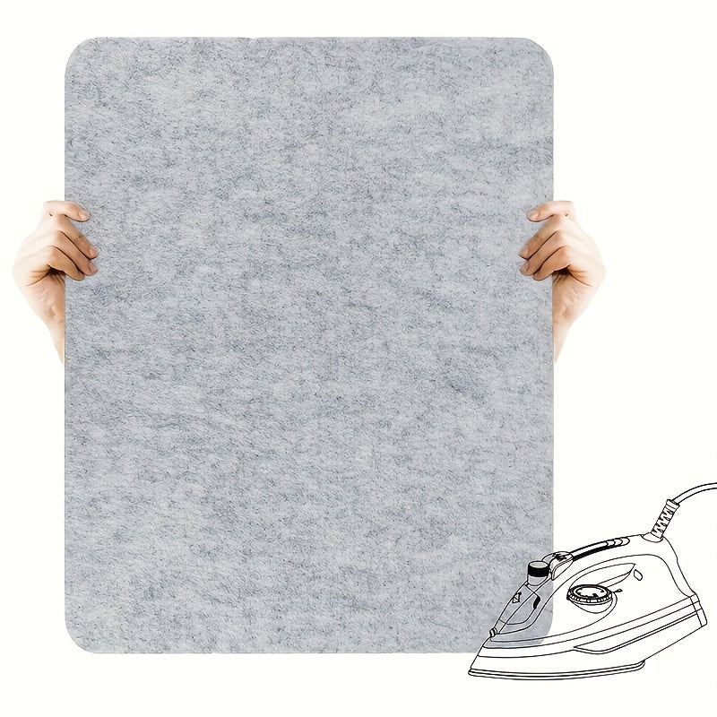 Heat-resistant felt ironing pad perfect for quilting and sewing projects. This durable non-slip laundry steam board makes ironing easy. A must-have for apartment or university dormitories. Also ideal for home office and travel.