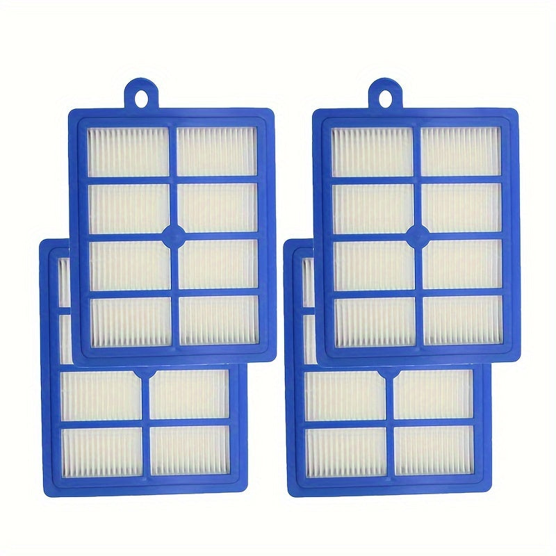 Set of 4 reusable HEPA H13 filters that work with Philips FC9150, FC9199, FC9071, FC8038, FC9262, and Electrolux vacuum cleaners.