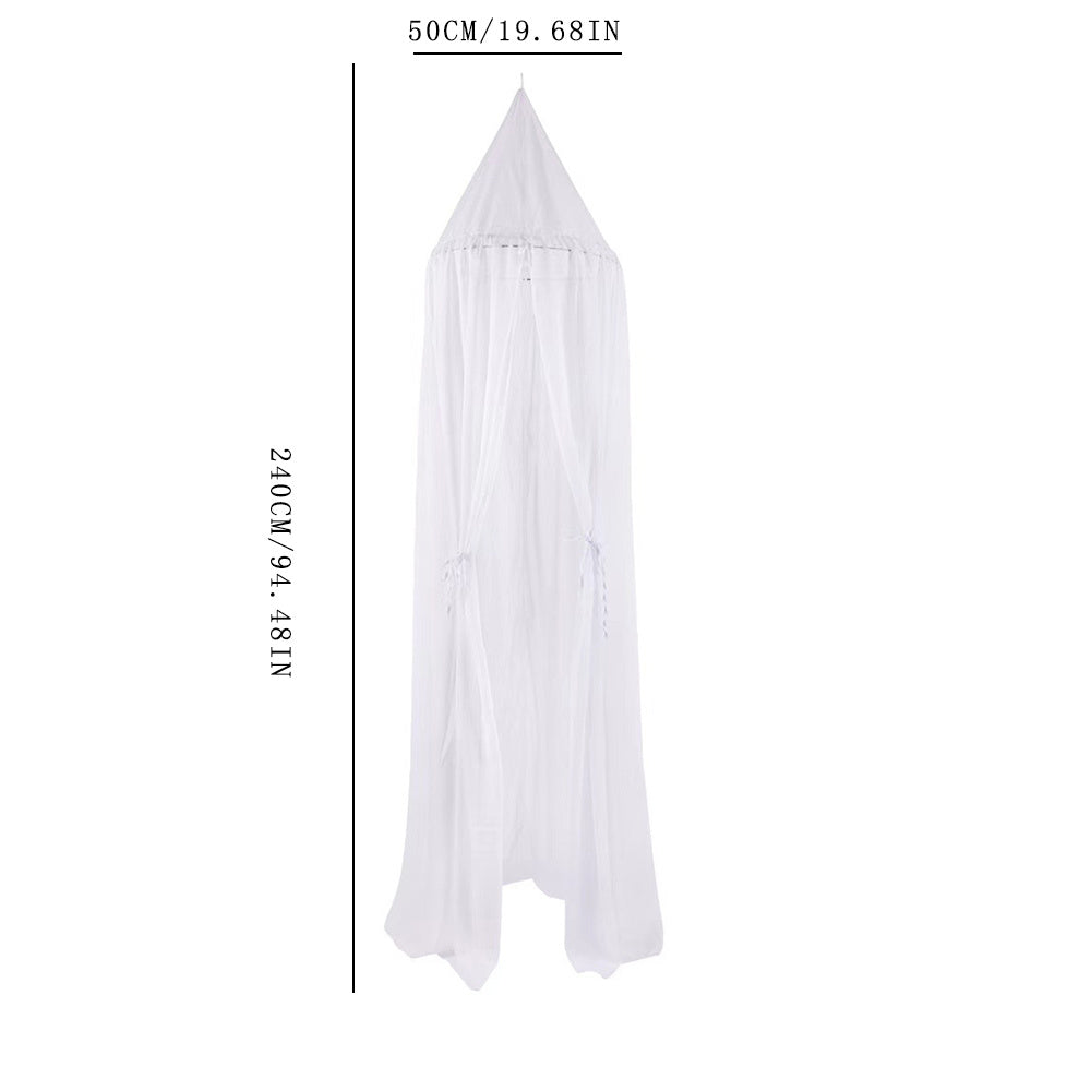 Transform your child's bed with the Baby Chiffon Ceiling Mosquito Net, a light and breathable canopy that adds a decorative touch to their room. Perfect for creating a cozy and fun hideaway, this bed mantle mosquito net makes a great Christmas or