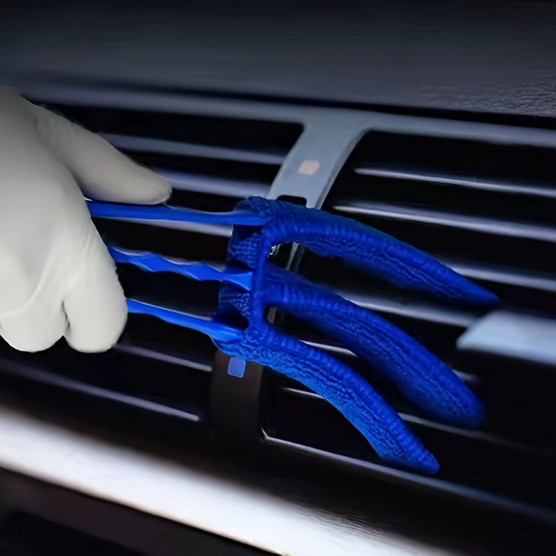 FLIXBLANY car ventilation brush is a versatile tool that can be used for cleaning and removing dust from car ventilation systems and air outlets.