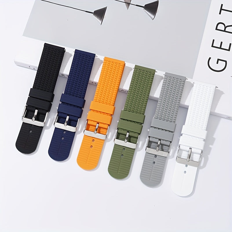 Get a premium Soft Sport Rubber Watch Strap with Quick Release Silicone Watchband in sizes 18mm, 20mm, 22mm, and 24mm. The perfect Gift choice for King's Day celebrations.