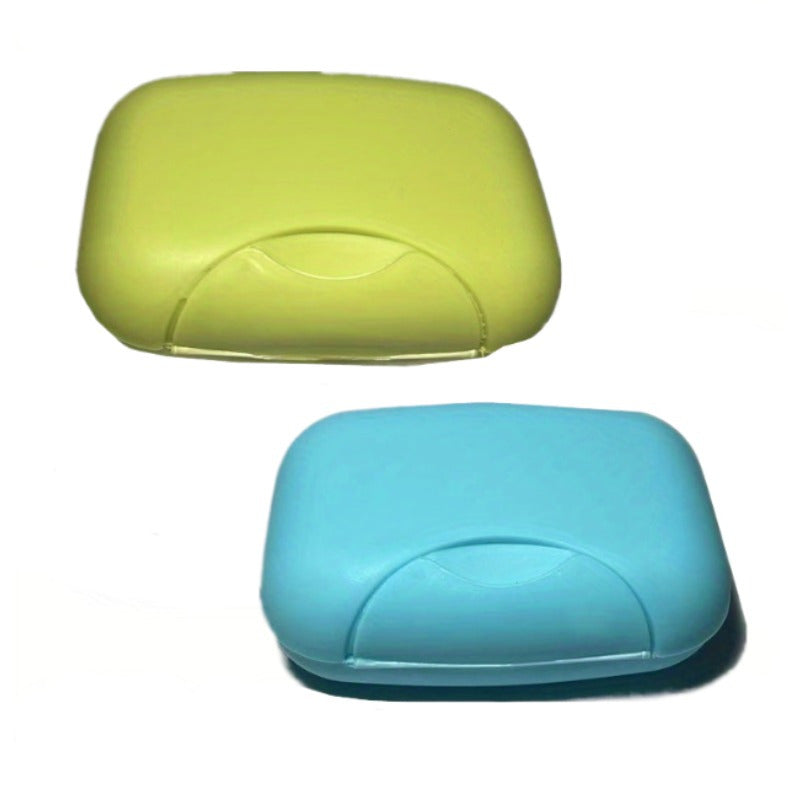 Get 2 Portable Travel Soap Dishes - Sturdy, Water-resistant Case with Locking Mechanism to Keep Soaps Safe and Dry while Traveling