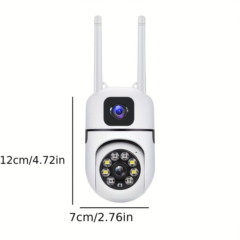 Security Camera with Full-Color Night Vision, Motion Tracking, Two-Way Audio, and WIFI Connectivity