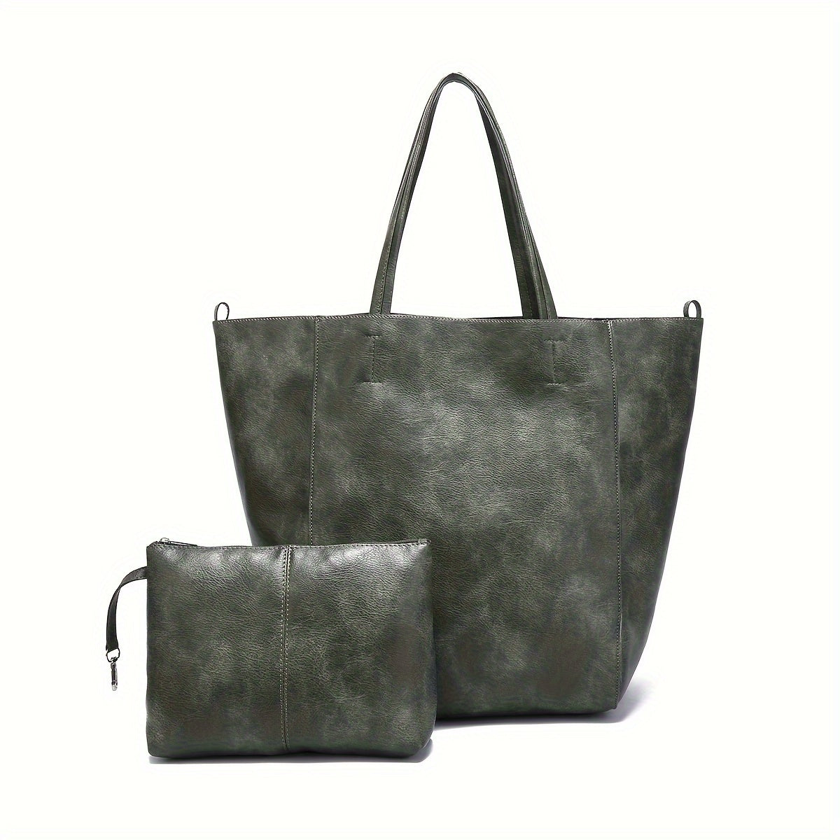 New 2023 large soft tote bag for women in European and American style with spacious design and shoulder carry option.