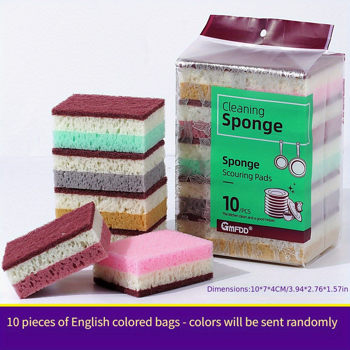 Magic Wipe: High-Quality, Porous Seaweed Sponge for Kitchen and Housework Cleaning, Dishwashing Pot, and More