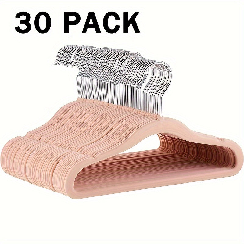 Get a 50/30 pack of Premium Velvet Hangers, perfect for coats, pants, and dress clothes. These heavy-duty hangers are non-slip and space-saving, making them a great addition to your closet.