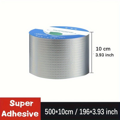 1 Roll of Super Adhesive Waterproof Butyl Tape for Roof, Pipe, and Wall Patching, Heat Resistant, Leakproof Seal.