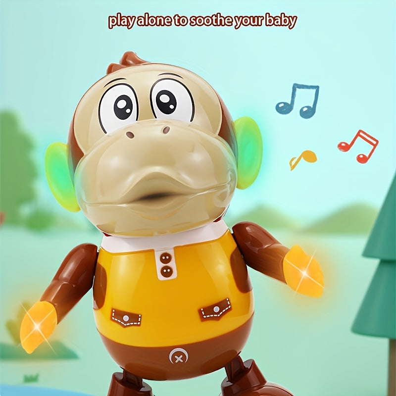 Monkey Swing Doll: Walk, Move, Light Up, Dance to Music, Shake Head - Perfect Children's Toy Gift