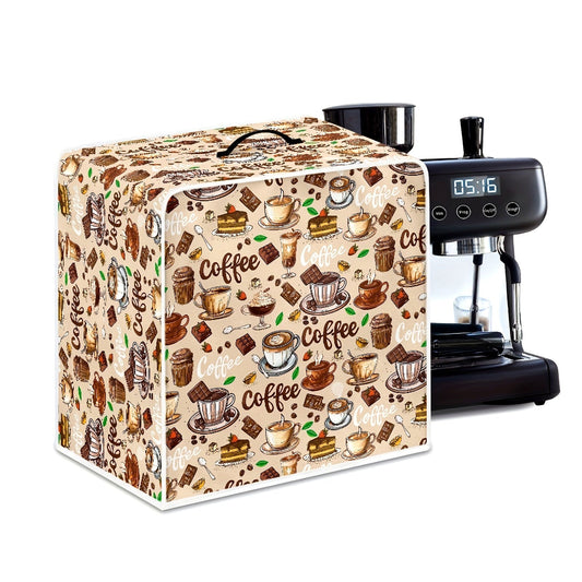 Protect your blender, juicer, or air fryer with the adorable Rshubino Cute Cartoon Coffee Maker Cover. Ideal for home, office, or camping use, this dustproof accessory comes with a handle for added convenience.