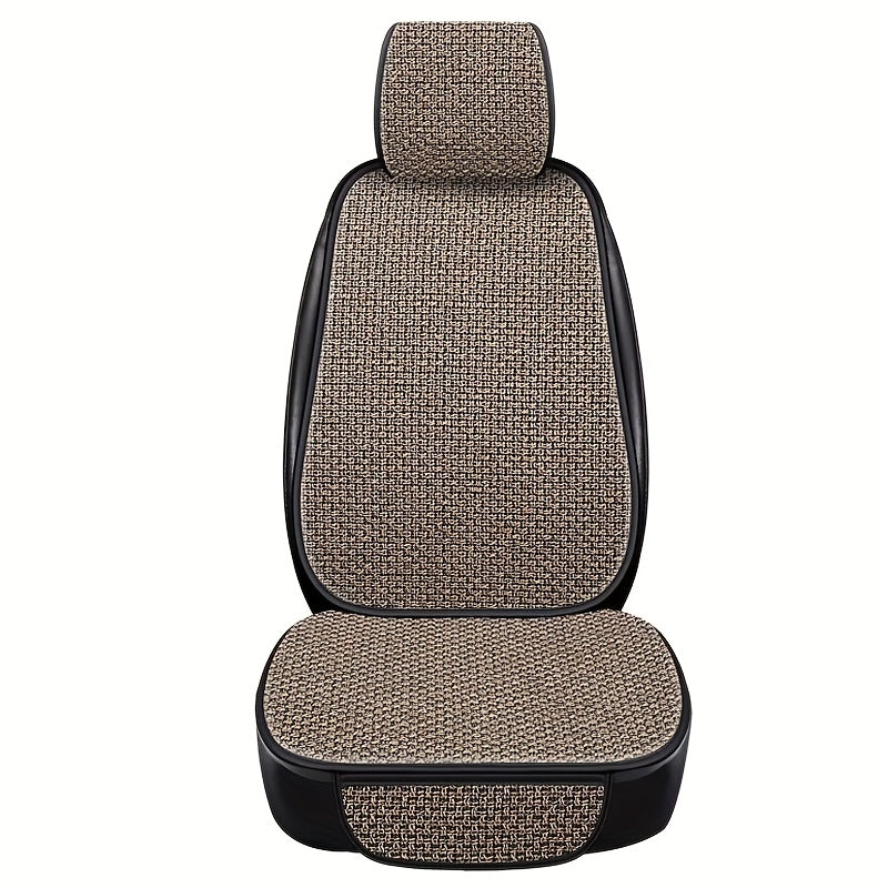 Non-slip, breathable linen car seat cushions for BMW, KIA, AUDI, and more. Easy care and all-season comfort.