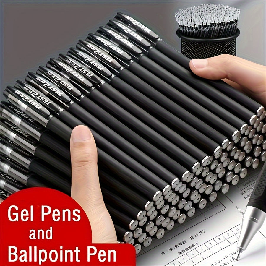 Set of 30 technical gel pens and ballpoint pens, GP380 premium ink roller pens with fine point and screw off cap, ideal for professionals and students.