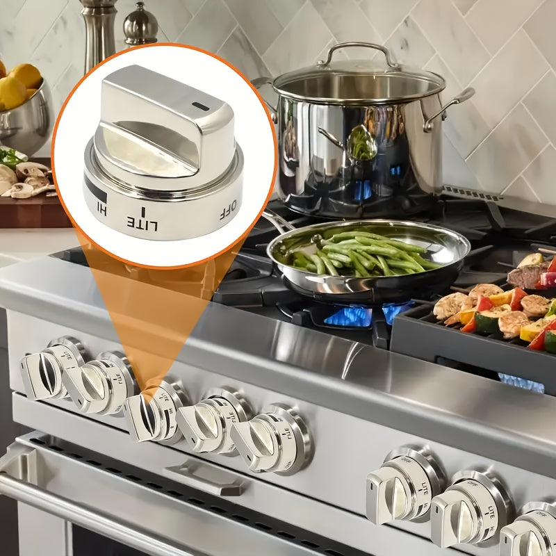 Upgrade your oven stove knob with this stainless steel replacement, compatible with AEZ72909008. Easy to install, this kitchen appliance part is a must-have accessory for your cooking needs.