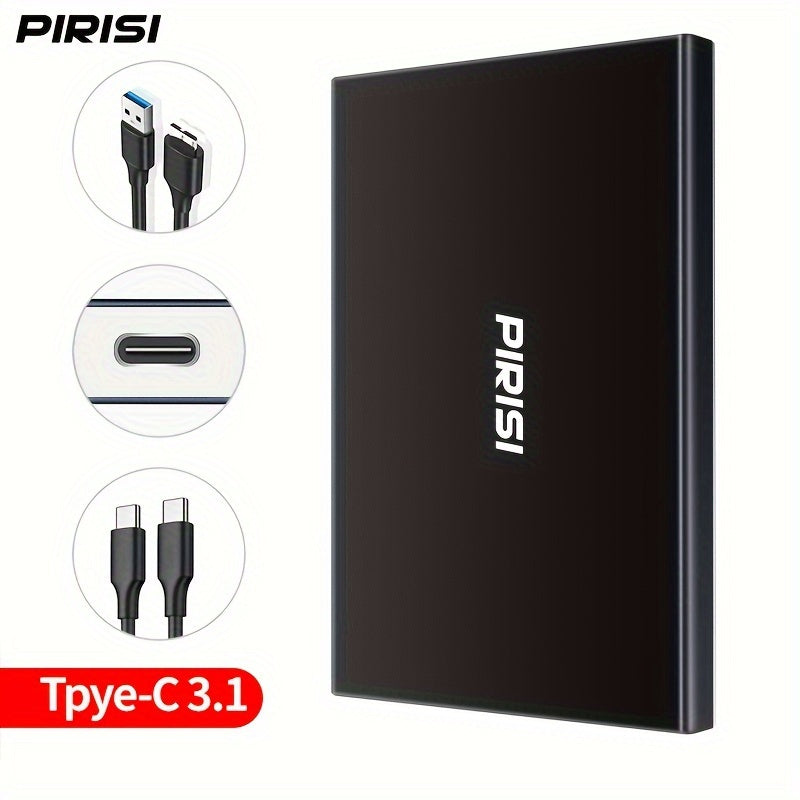 PIRISI High-speed USB3.0 Mobile Hard Drive with 500GB of data capacity, ideal as a gift for friends.