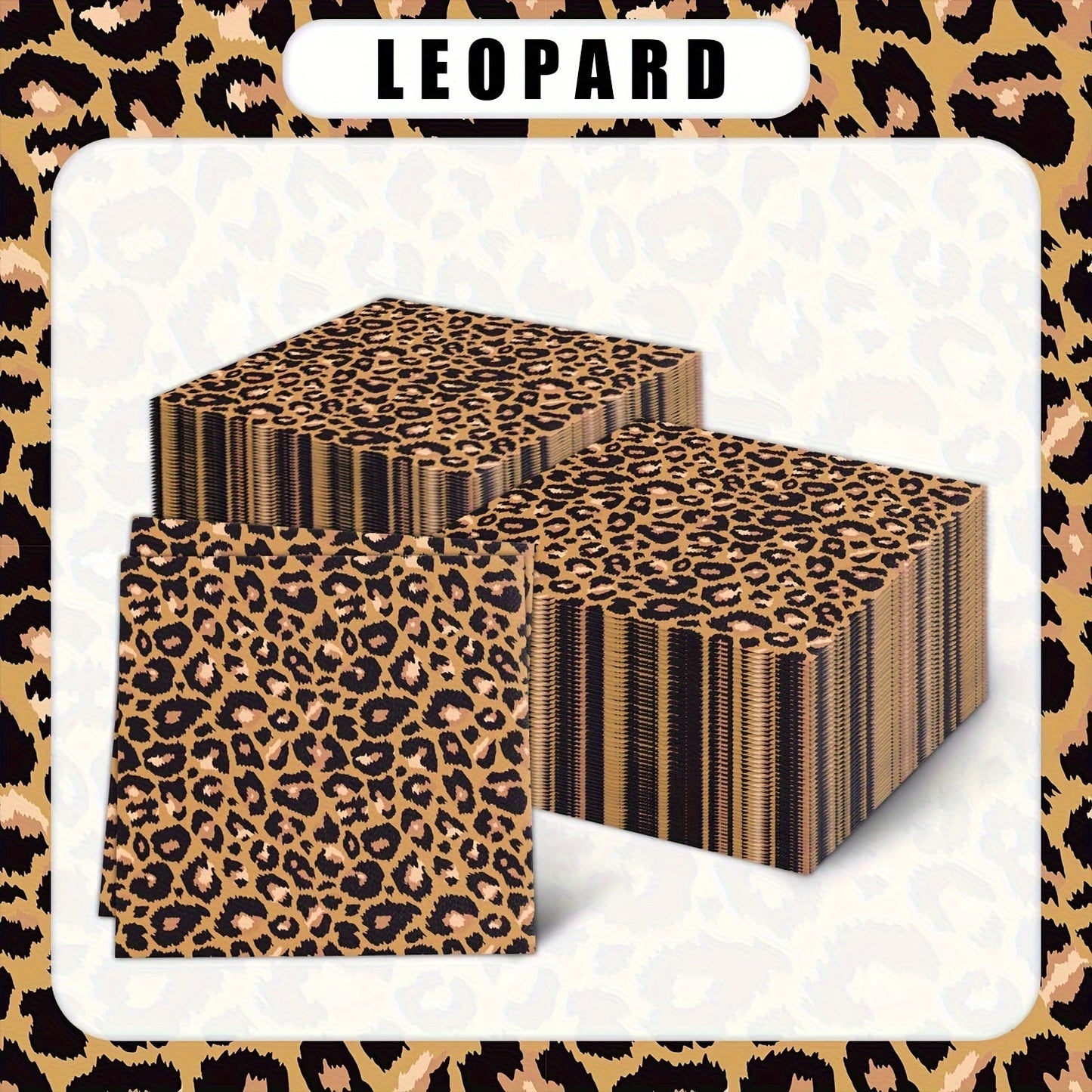 Set the Scene with Leopard Print Party Napkins: Disposable, Paper, Luncheon Napkins for an Animal-Themed Celebration