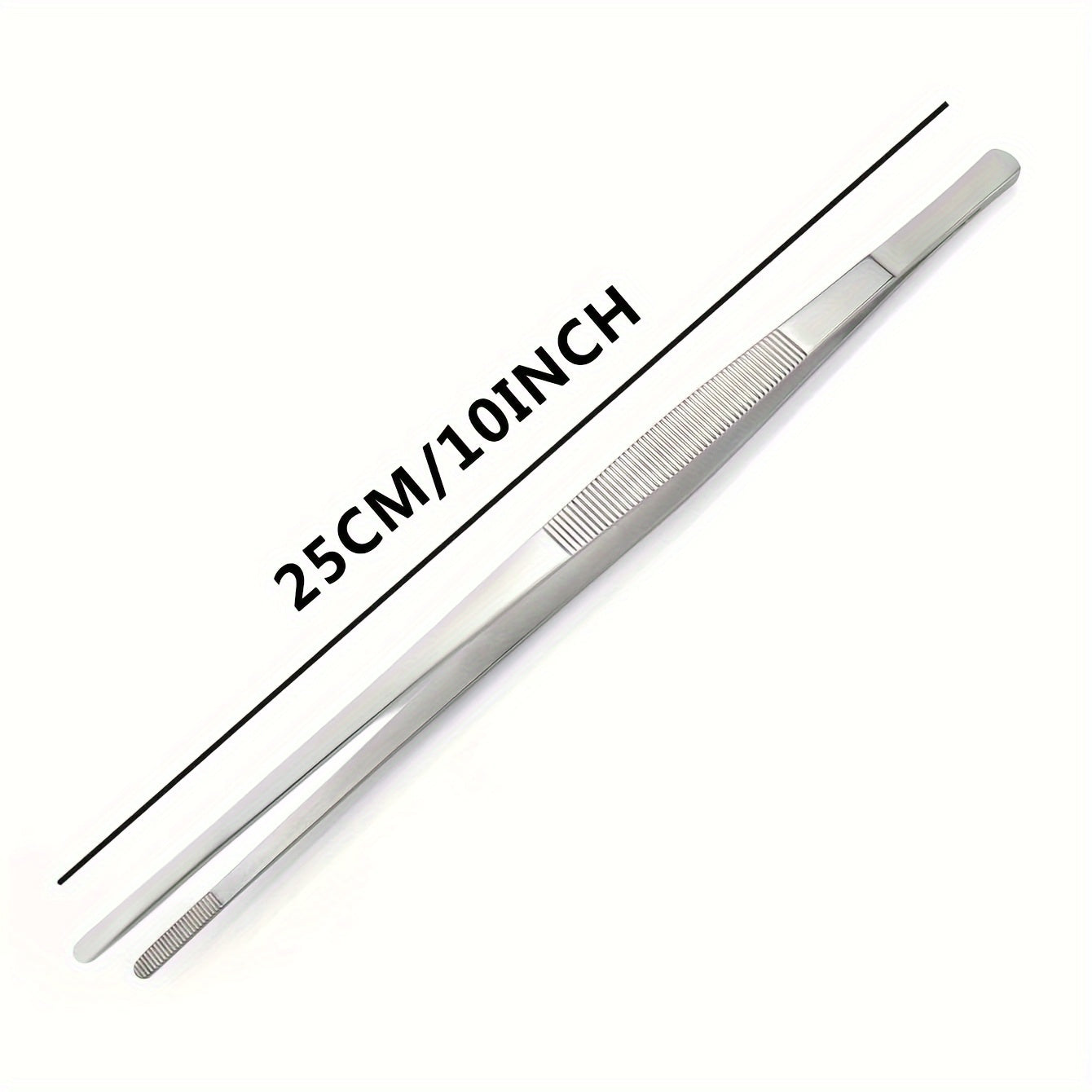 High-quality stainless steel tweezers for grilling and crafting, essential for the kitchen.