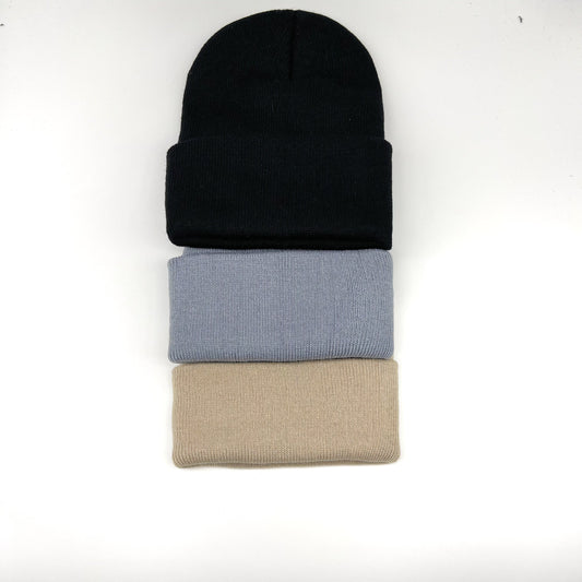 3 ta MLFO Unisex Akril Beanie to'plami, 100% Yuqori Stretch Trikotaj Qishki Qor bechalar, Bir xil ranglarda. Shamolga chidamli, yengil va iliq qopqoq, Erkaklar va Ayollar uchun, Ko'cha uslubi uchun mukammal.