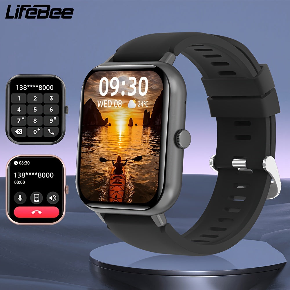 New 2024 LIFEBEE Smartwatch with 1.83" Touch Screen, Call Function, Fitness Tracking with 100+ Modes.