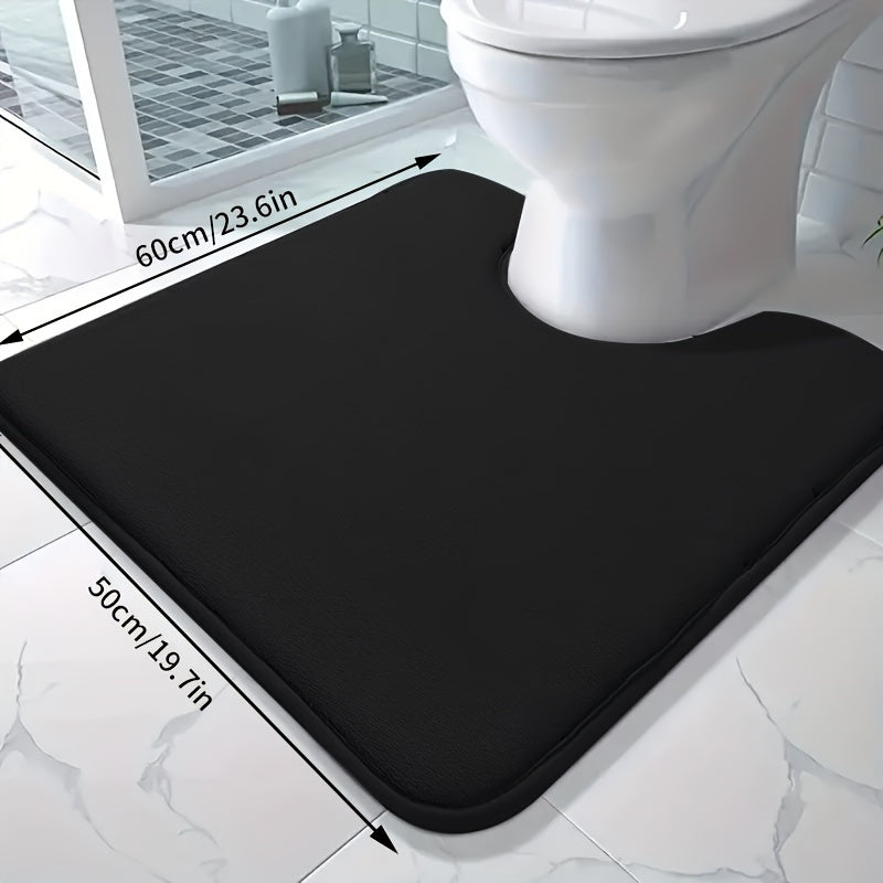 Soft and absorbent bath mat made of high-density 25D sponge, machine washable and non-slip. This premium bath carpet is perfect for tubs and showers, providing comfort and style to your bathroom decor. Constructed from polyester with a lightweight