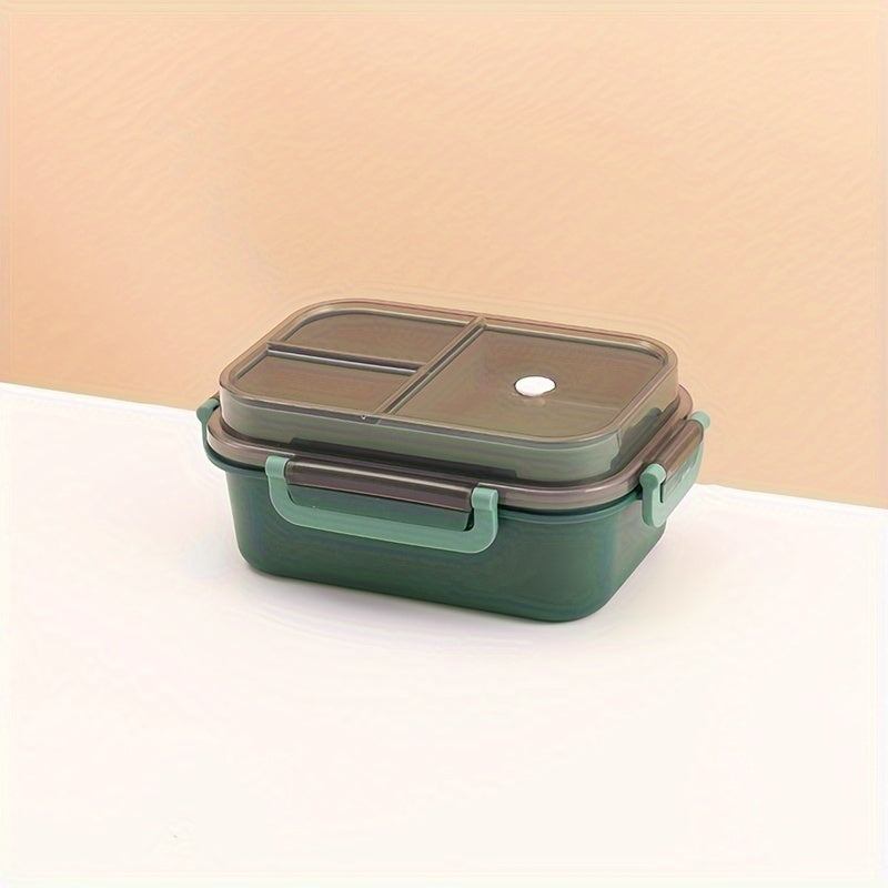 Premium high quality lunch box made from food grade PP material with two compartments, suitable for students and portable use. This bento box has a large capacity and is microwaveable for convenient heating. It is multi-functional and can be used for