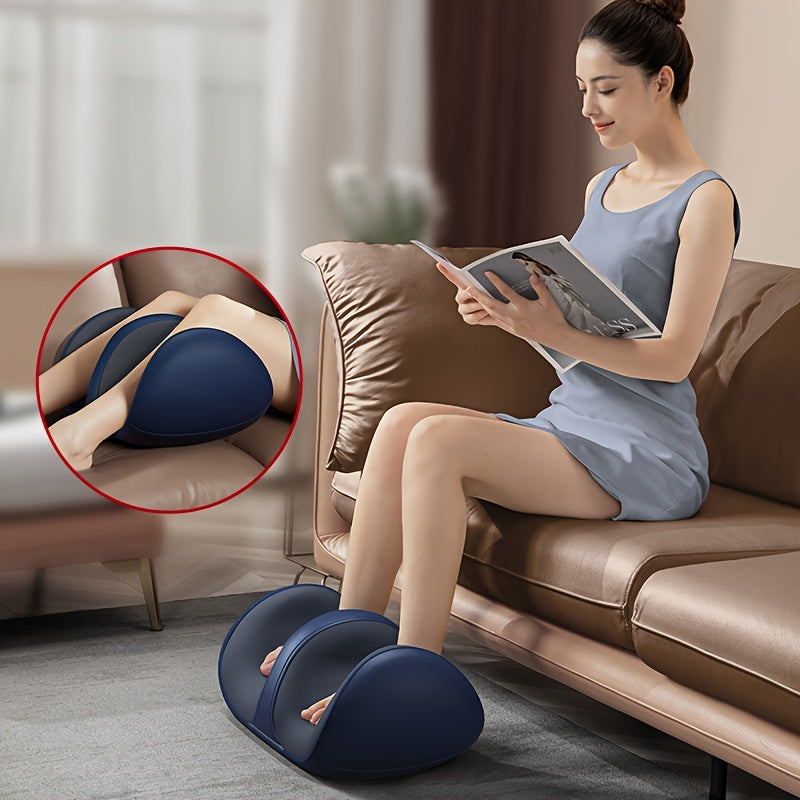 Shiatsu Foot and Leg Massager with Heat, USB Rechargeable Battery for Circulation and Relaxation.