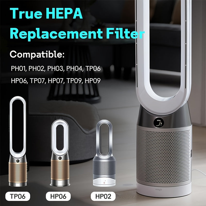 360° Combi 2-in-1 HEPA+Carbon Replacement Filter for Dyson air purifiers, compatible with various models.