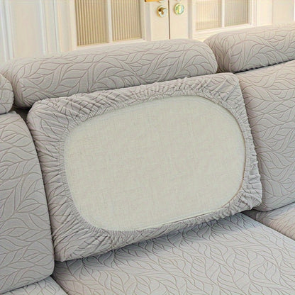 Jacquard stretch stain-resistant sofa slipcover, universal fit for all seasons, nonslip couch cover for home decor.