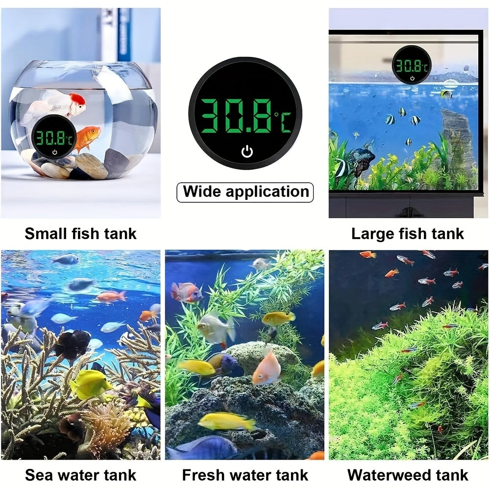 1pc Aquarium Thermometer with Large LED Display, Super Durable, Battery Powered, Suitable for Various Uses