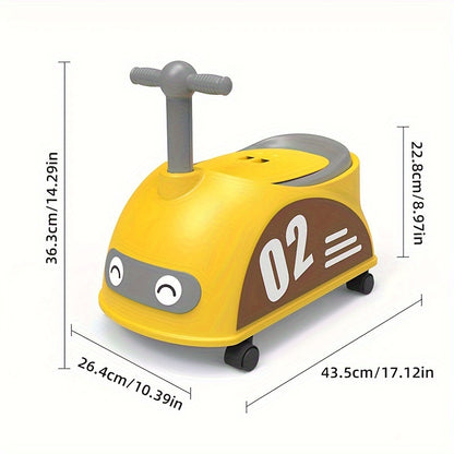 Kids' fun car-shaped toilet seat made from easy-to-clean, green PP material for home use.