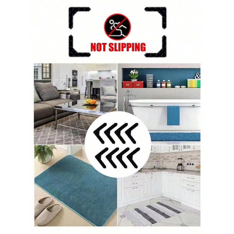 Durable Non-Slip Carpet Tape, Made of Washable PU & PC Material, Hand Washable Adhesive for Use in Rooms and Bedrooms, Easy Installation with No Residue