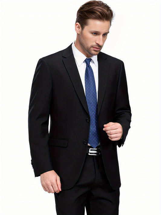 Stylish black blazer for men - perfect for business, weddings, and all occasions.