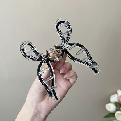 2 pieces of trendy large bowknot hair clips for securing hairstyles