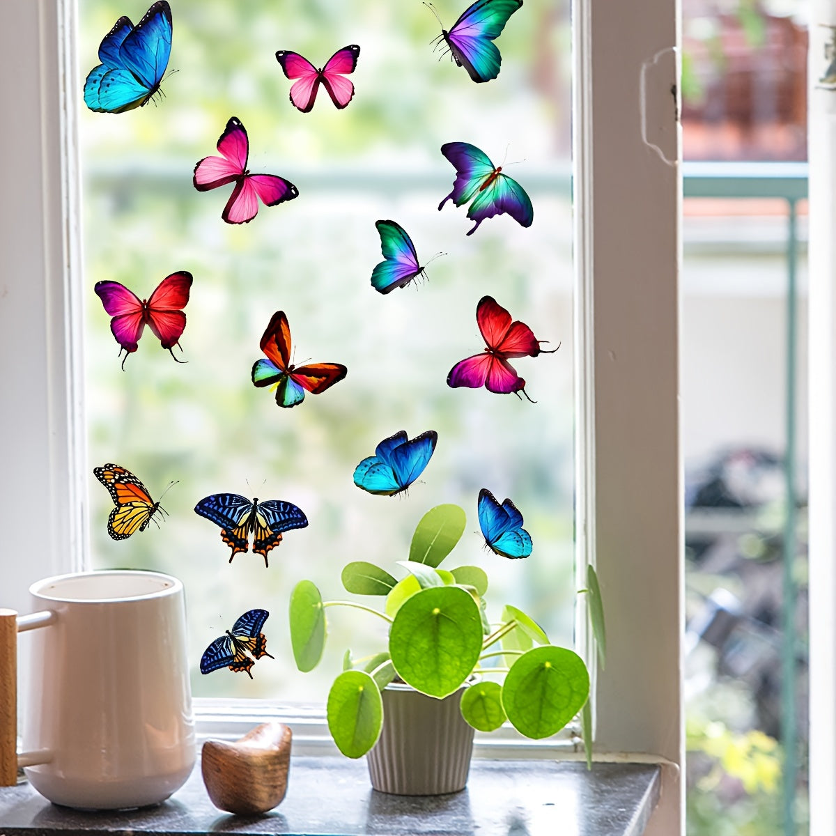 Transform your space with these elegant 1PC Butterfly DIY Glass Stickers. Made of PVC, these peel and stick decals are ideal for glass, windows, bedroom, nursery, and home decor. Add a touch of sophistication with their beautiful animal print design.